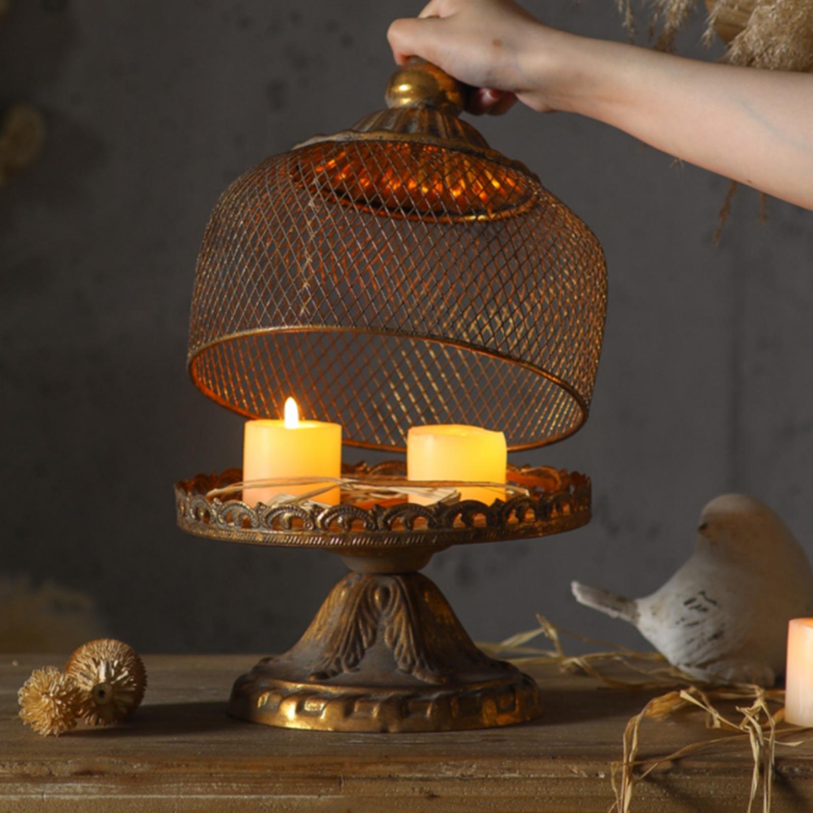 Candle Holder Decor - Decorative Pedestal Candle Holder European Aesthetic