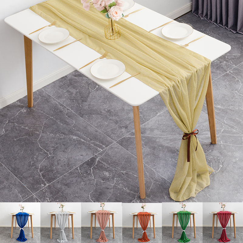 Table Runner - 70x300cm Wedding Table Runners Dusty Gold
