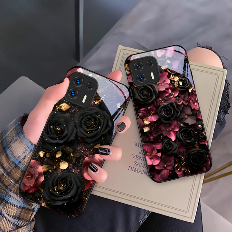 Vase Decor - Wine red flower petals For Motorola