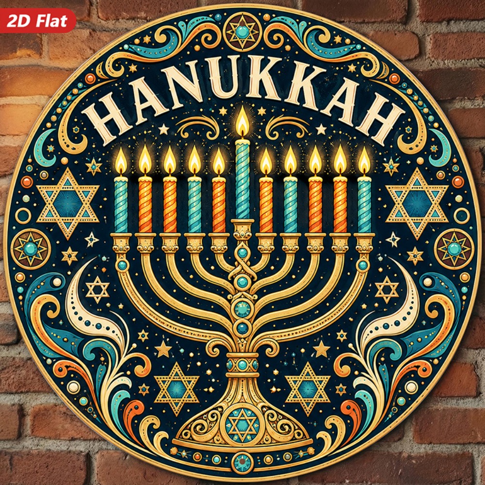 Wall Art - CIFBUY Elegant Hebrew Aluminum Wall Art