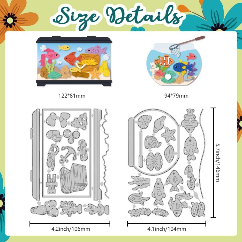 Picture Frame - Fish Tank Die Cuts Carbon Steel