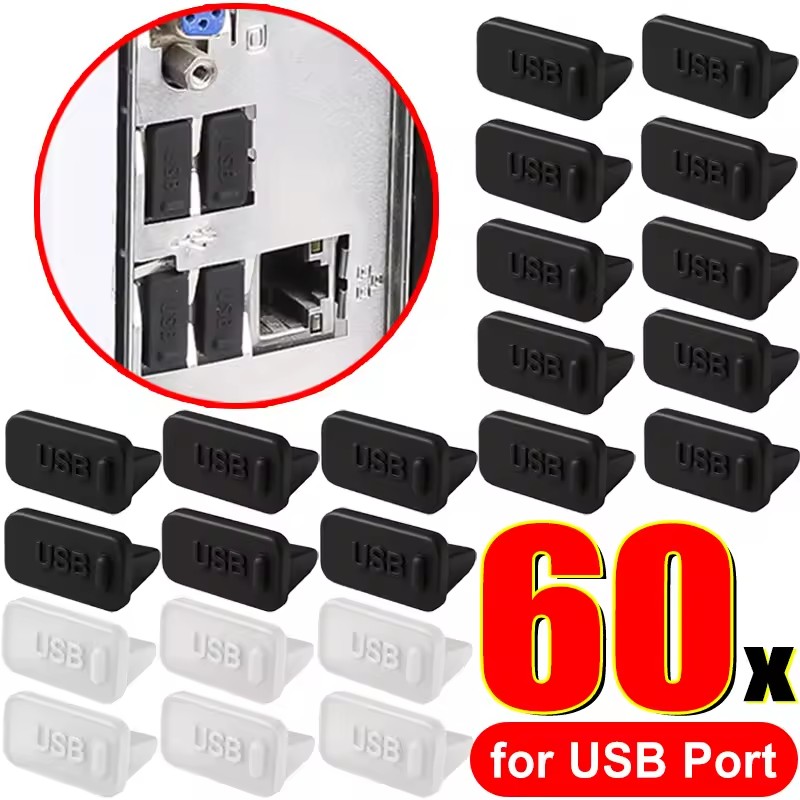 Wall Sticker - Dust Plug for USB -A Charger
