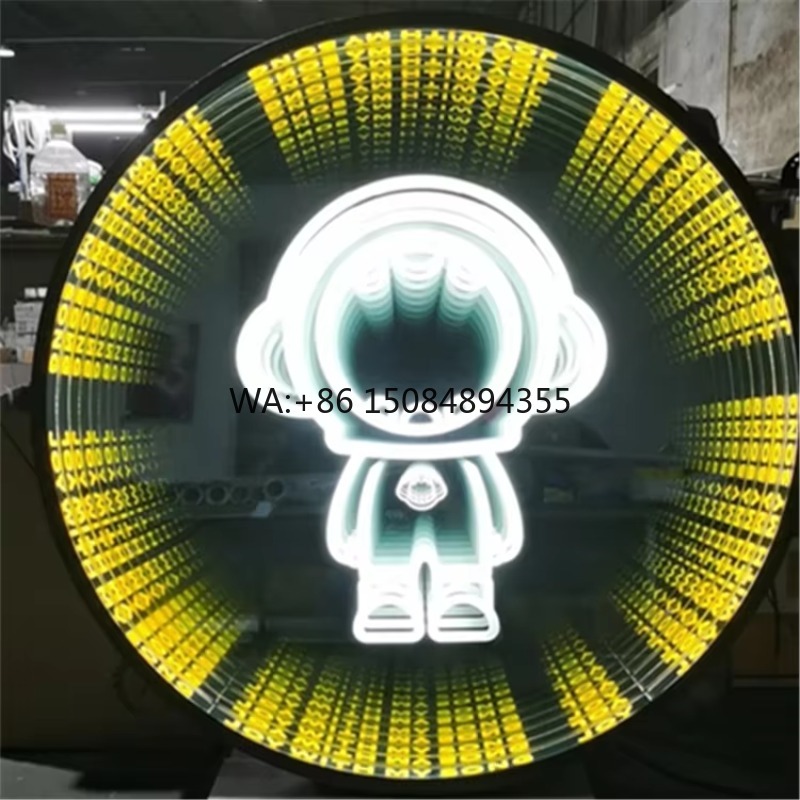Decorative Mirror - Customizable 3D LED Infinite Mirror Sign