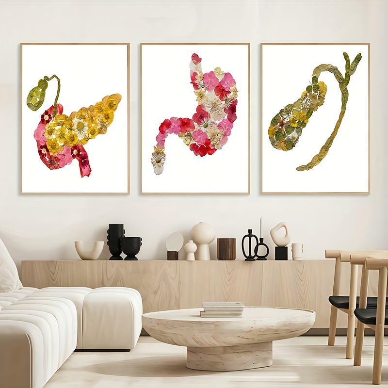 (No frame)2D Flat, 2D Flat, A  - Abstract Canvas Set ulasan dan harga