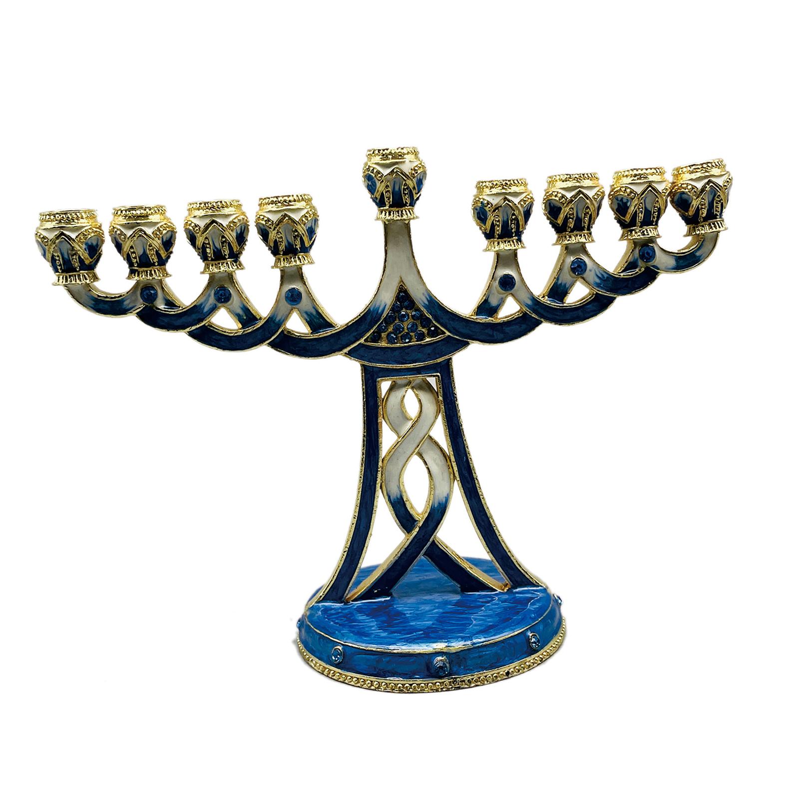 Enameled Menorah Candle Holder - Candle Holder Decor ulasan dan harga