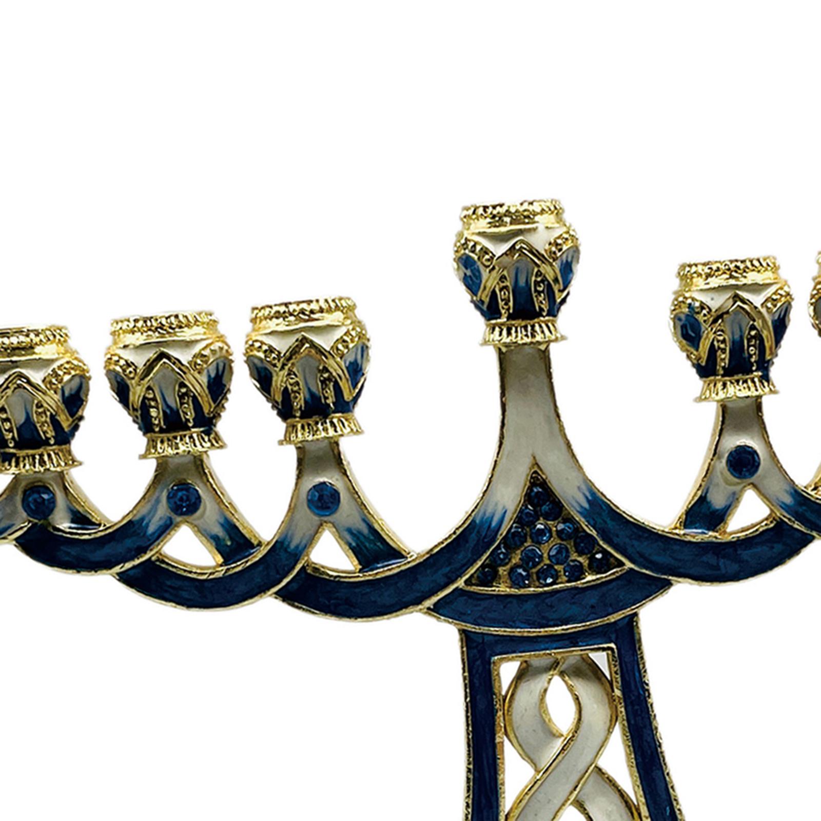 Enameled Menorah Candle Holder - Candle Holder Decor ulasan dan harga