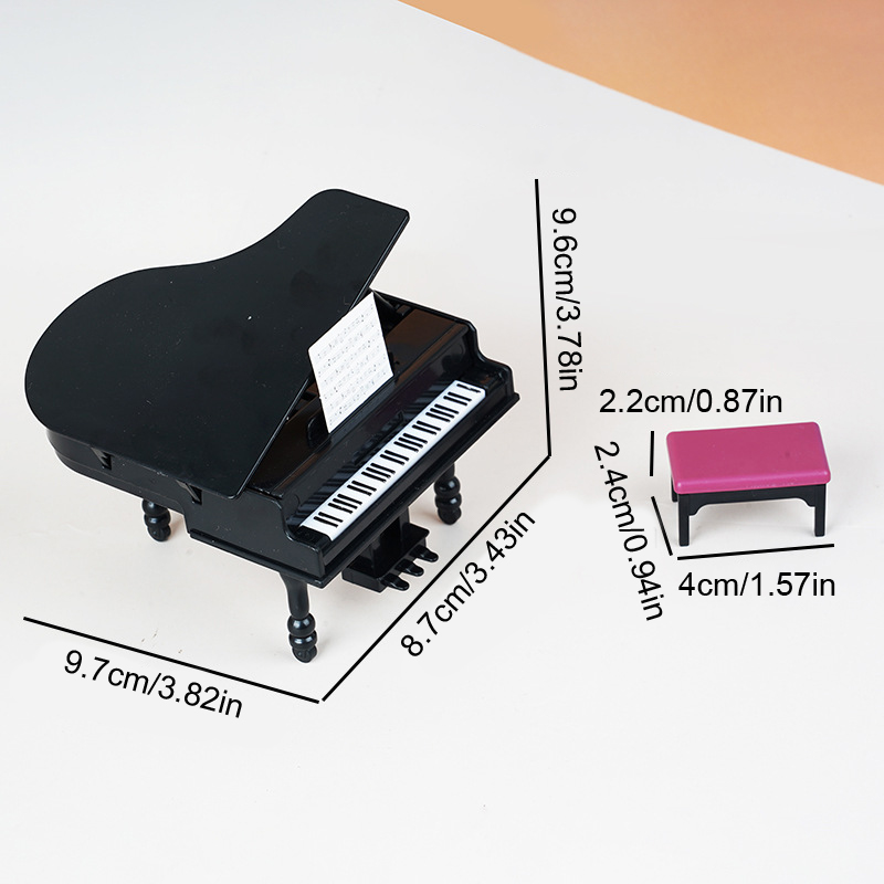 1:12 Dollhouse Miniature Piano - Interior Design Living Room ulasan dan harga
