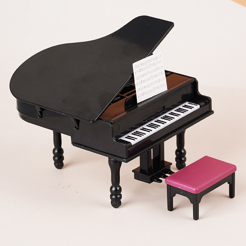 1:12 Dollhouse Miniature Piano - Interior Design Living Room ulasan dan harga