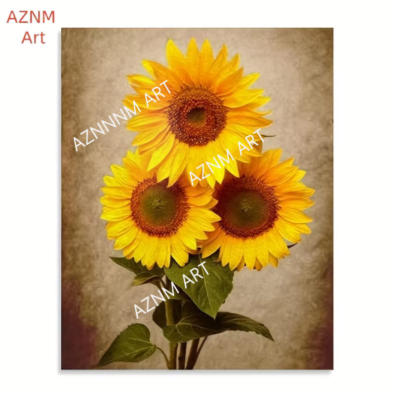 1/3PCS Deco Sunflower Canvas W - Abstract Canvas Set ulasan dan harga