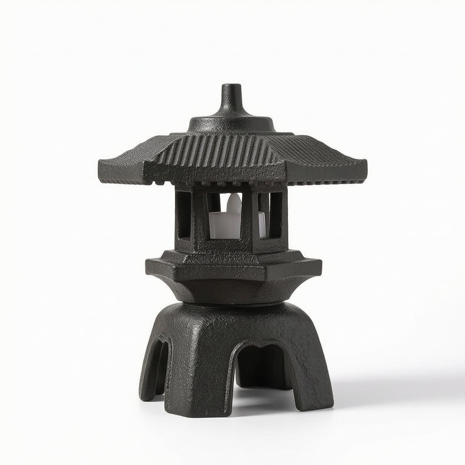 Cast Iron Lantern Openwork Can - Candle Holder Decor ulasan dan harga