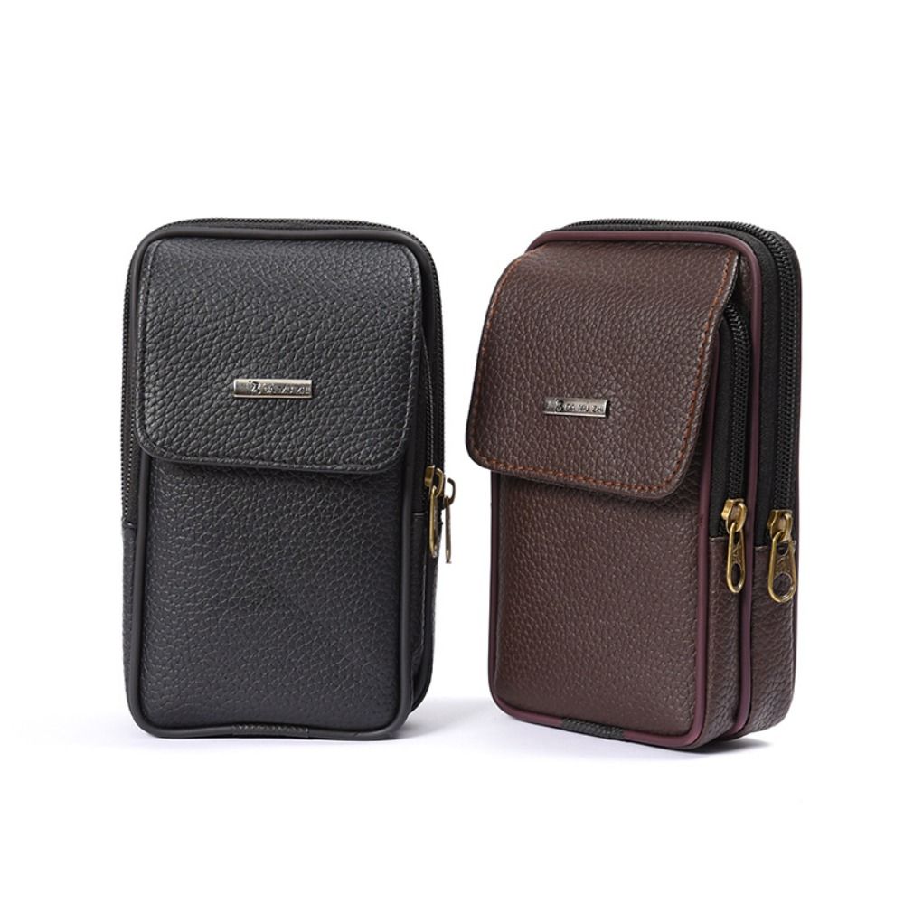 Casual PU Leather Men Waist Ba - Throw Pillow ulasan dan harga