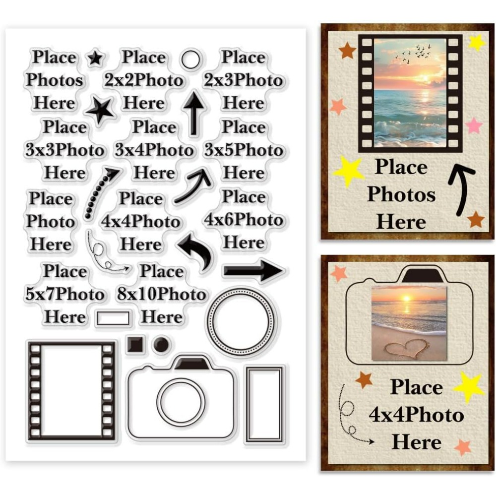 Place Photo Here Clear Stamp A - Picture Frame ulasan dan harga
