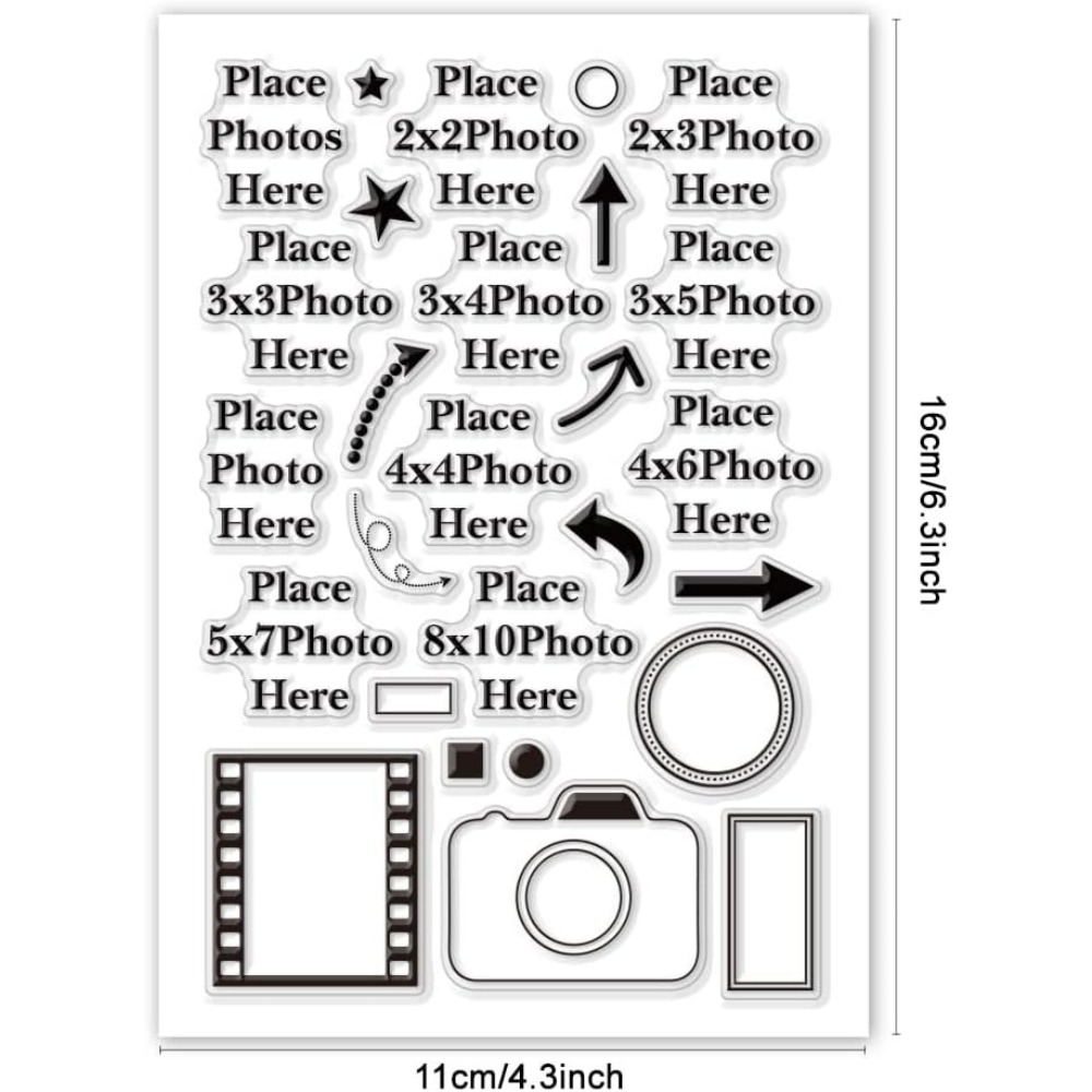 Place Photo Here Clear Stamp A - Picture Frame ulasan dan harga