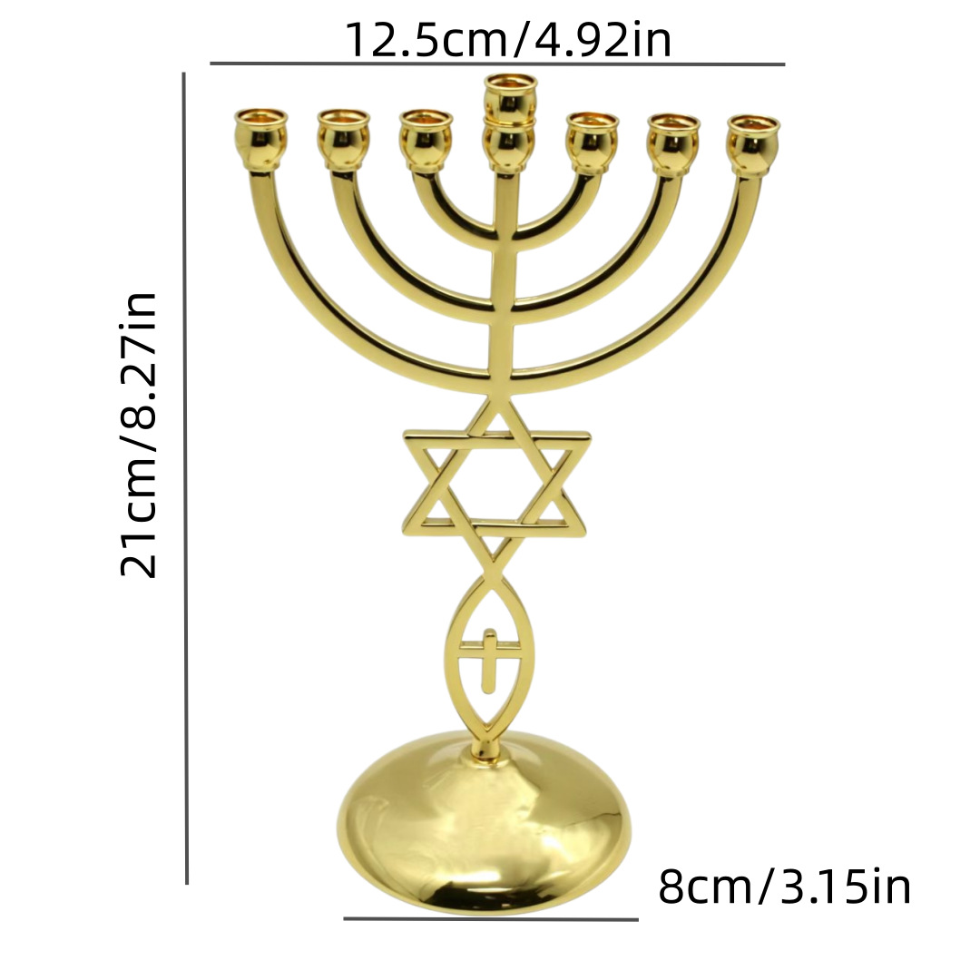 Hanukkah Seven-Headed Candle H - Candle Holder Decor ulasan dan harga