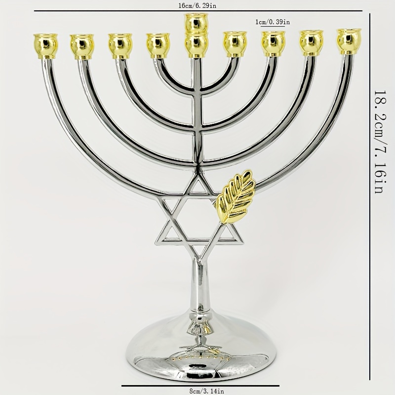 Hanukkah Menorah 9 Branch Cand - Candle Holder Decor ulasan dan harga