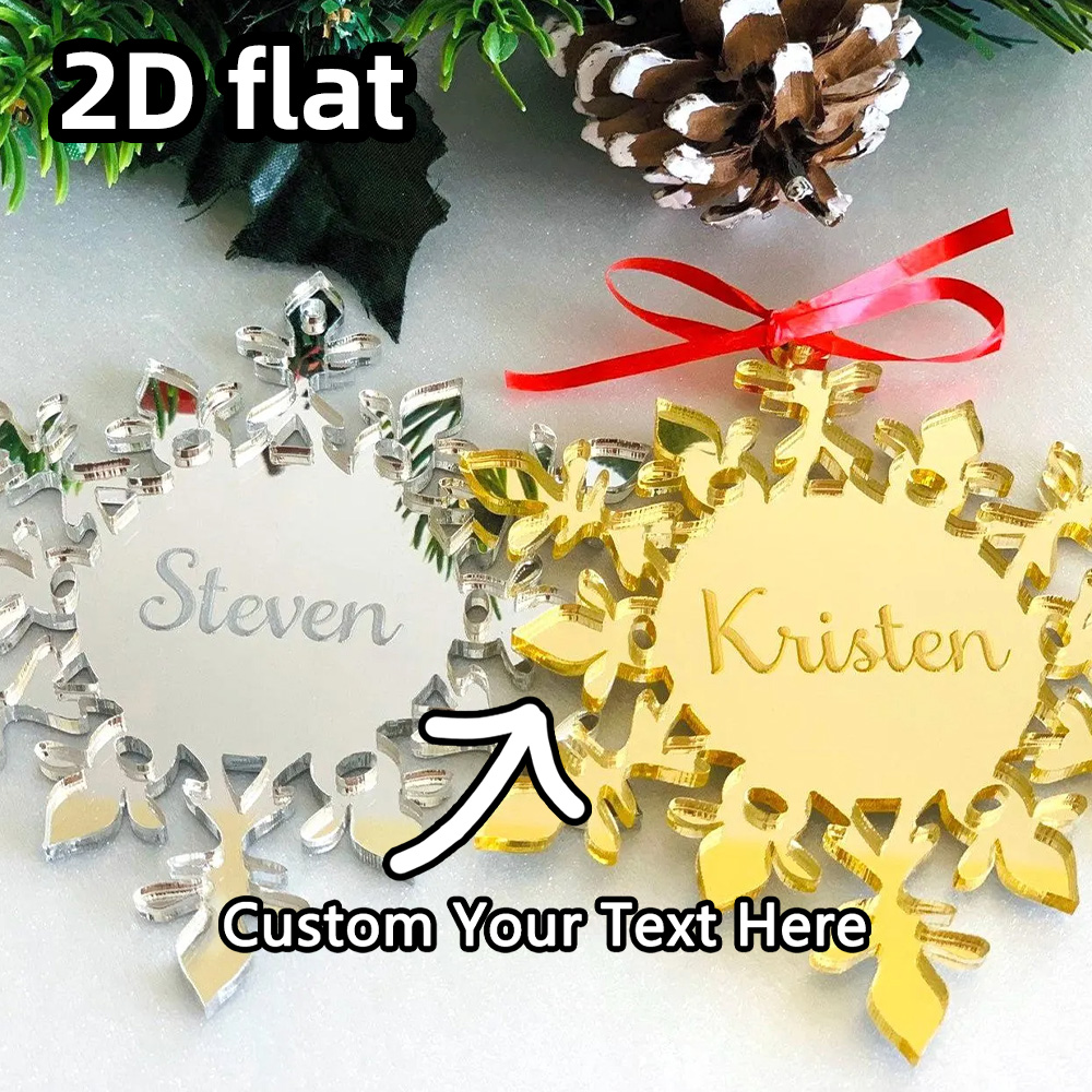 Custom Acrylic Snowflake Ornam - Decorative Mirror ulasan dan harga