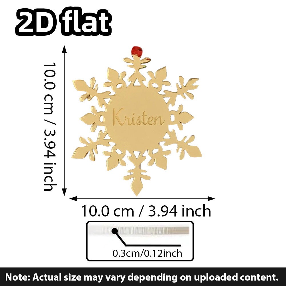 Custom Acrylic Snowflake Ornam - Decorative Mirror ulasan dan harga