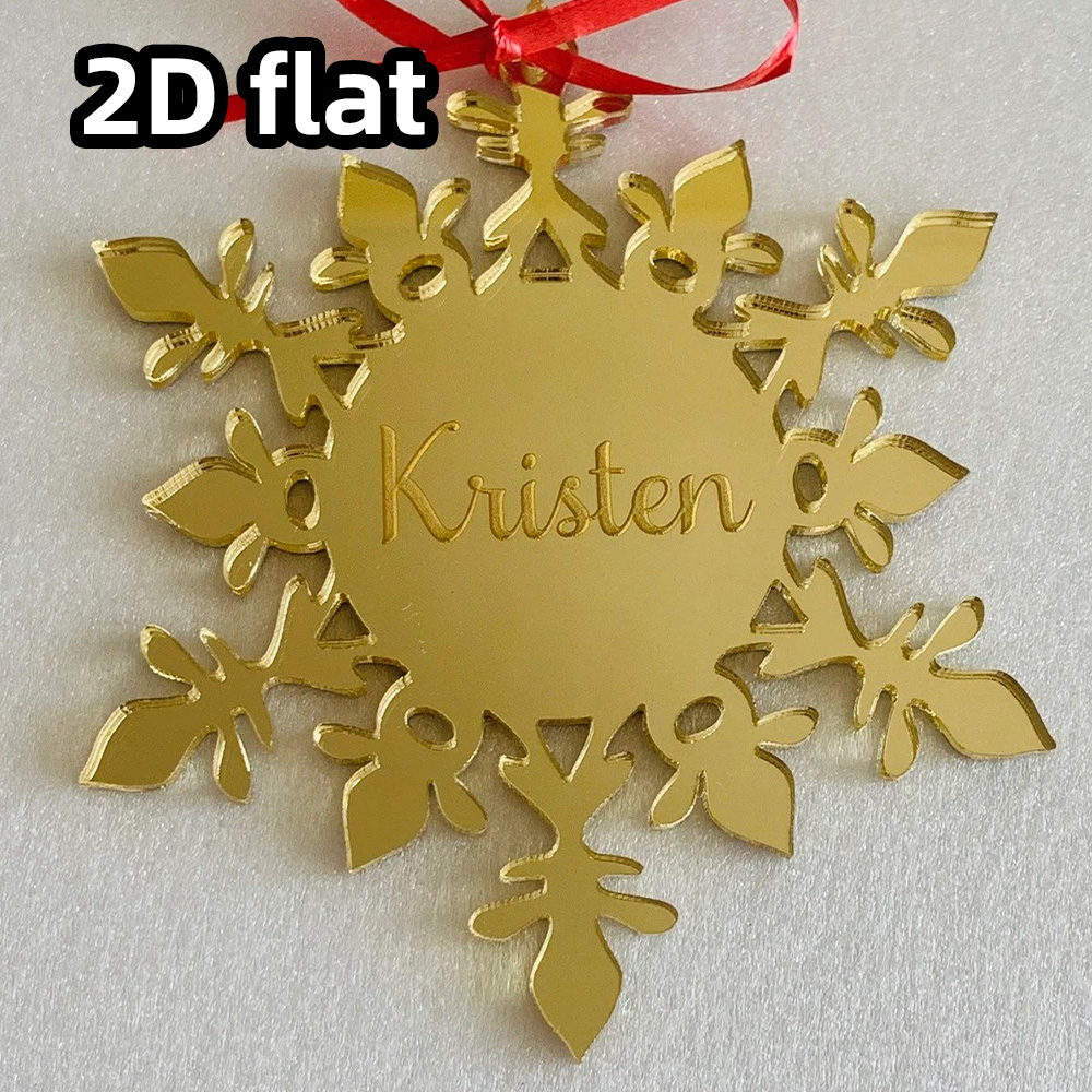 Custom Acrylic Snowflake Ornam - Decorative Mirror ulasan dan harga
