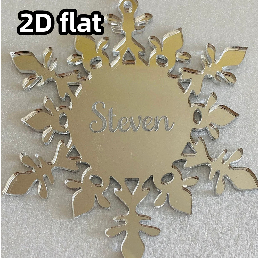 Custom Acrylic Snowflake Ornam - Decorative Mirror ulasan dan harga