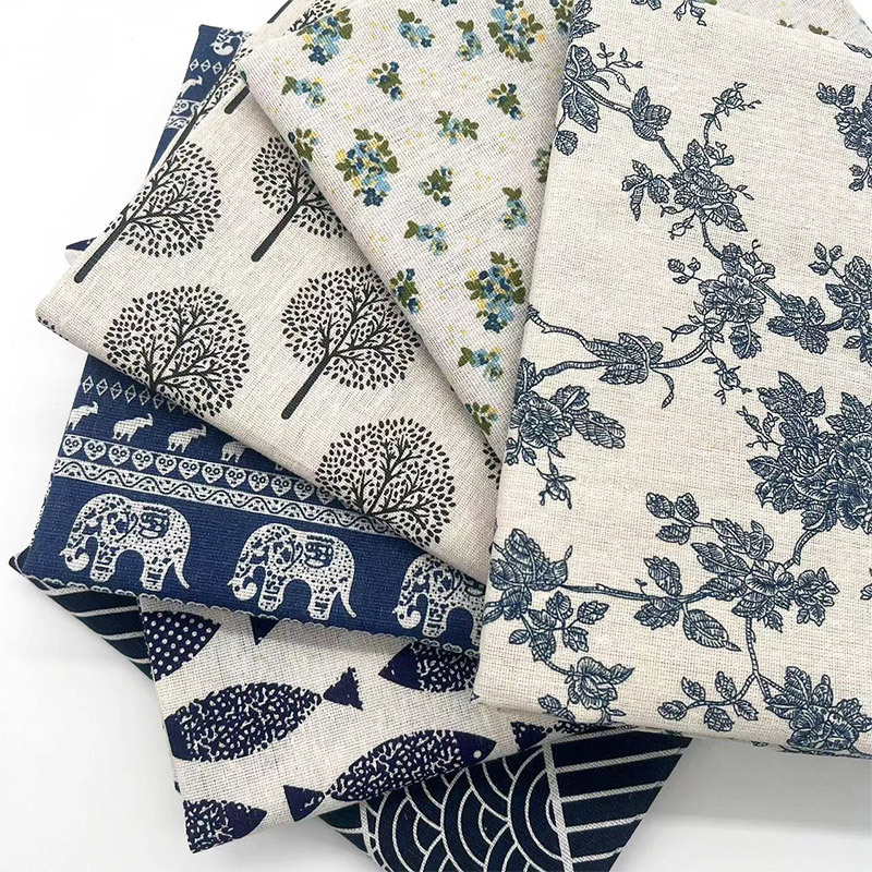 Retro Boho Floral Cotton Linen - Curtain Curtain ulasan dan harga