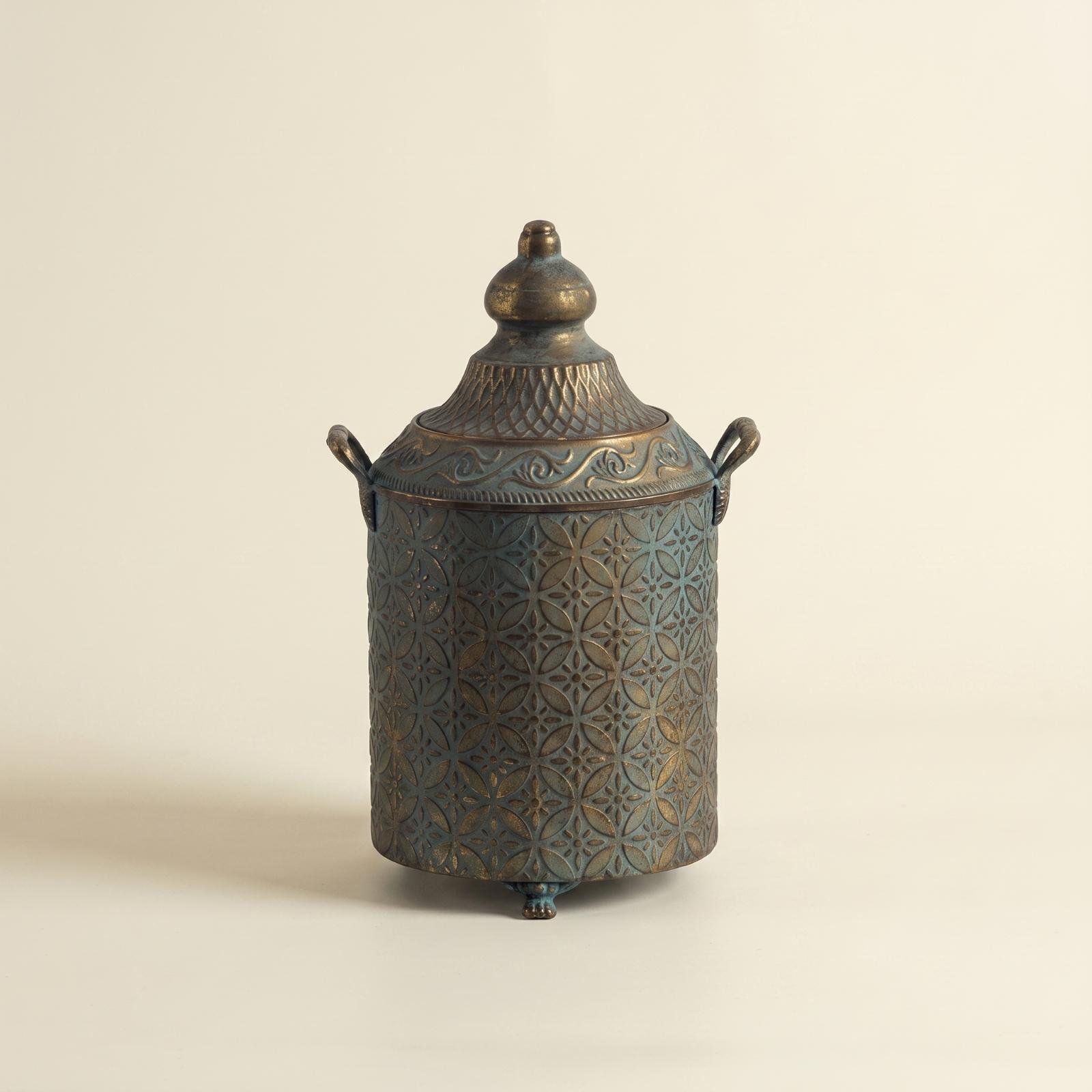 Patina Finished Metal Decorati - Vase Decor ulasan dan harga