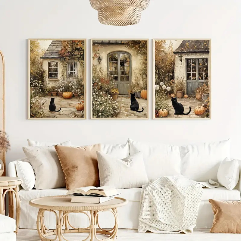 3pcs frameless Canvas Painting - Abstract Canvas Set ulasan dan harga