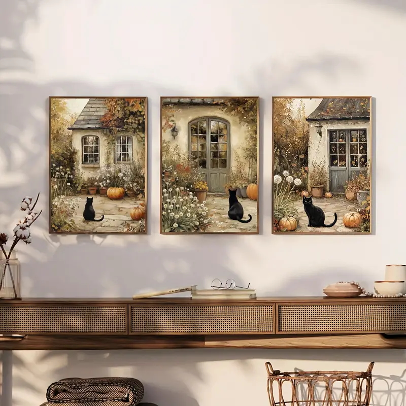 3pcs frameless Canvas Painting - Abstract Canvas Set ulasan dan harga