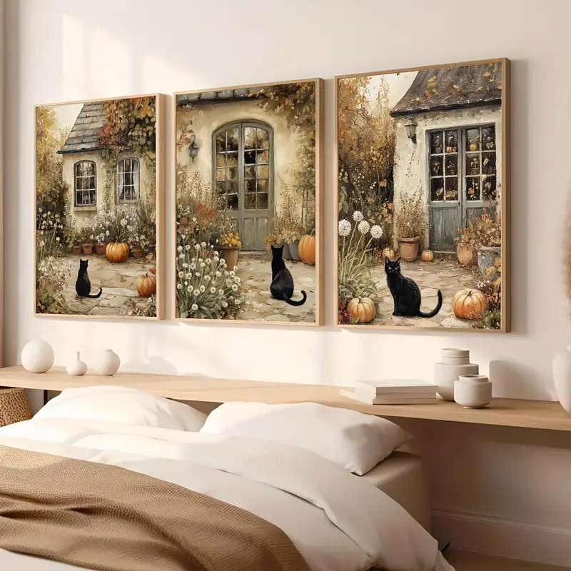 3pcs frameless Canvas Painting - Abstract Canvas Set ulasan dan harga
