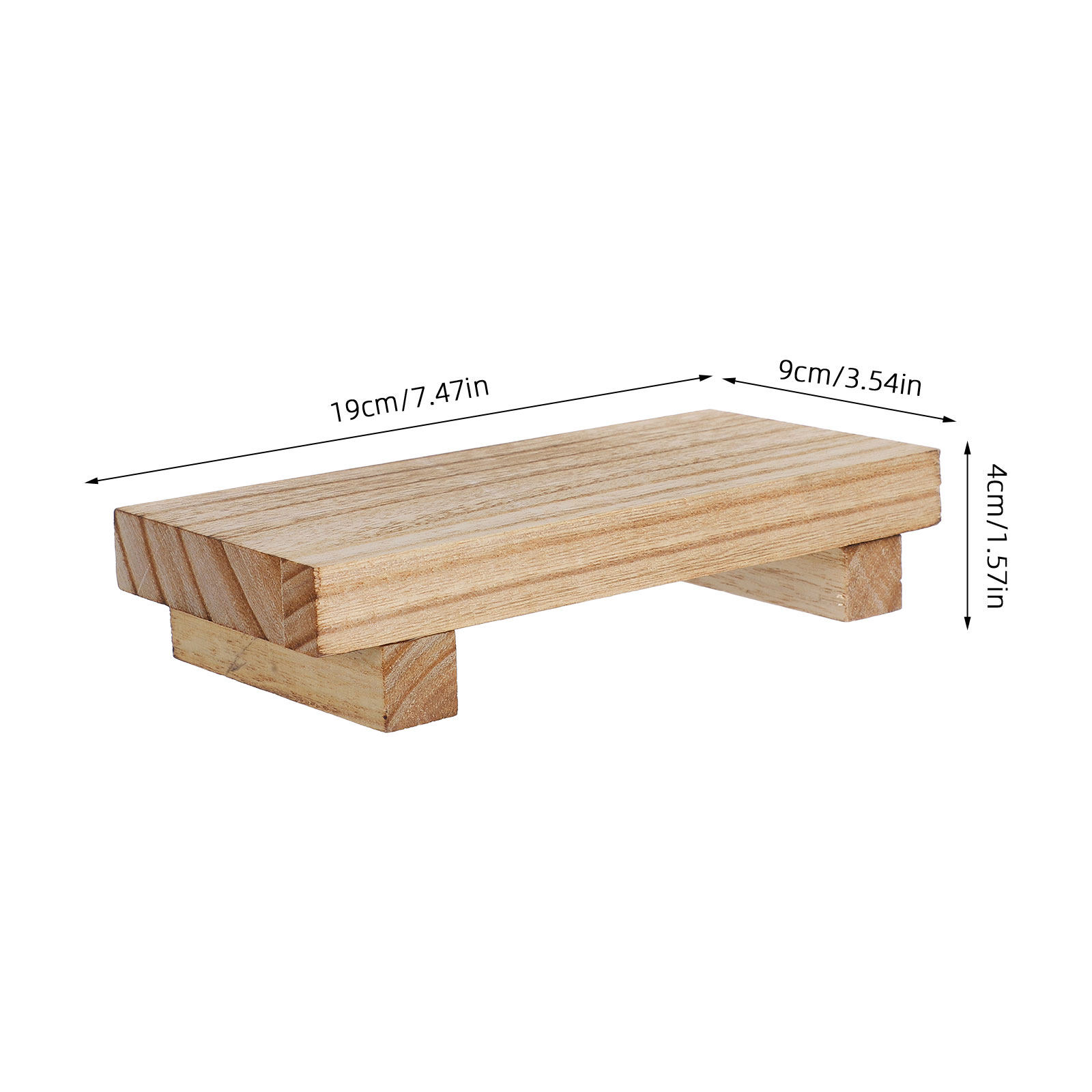 Small Wooden Pedestal Stand Ru - Vase Decor ulasan dan harga