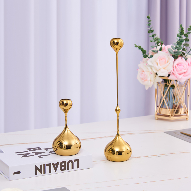European Light Luxury Metal Wa - Candle Holder Decor ulasan dan harga