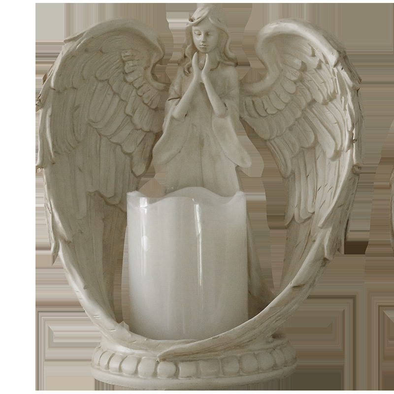WW resin angel electronic cand - Candle Holder Decor ulasan dan harga