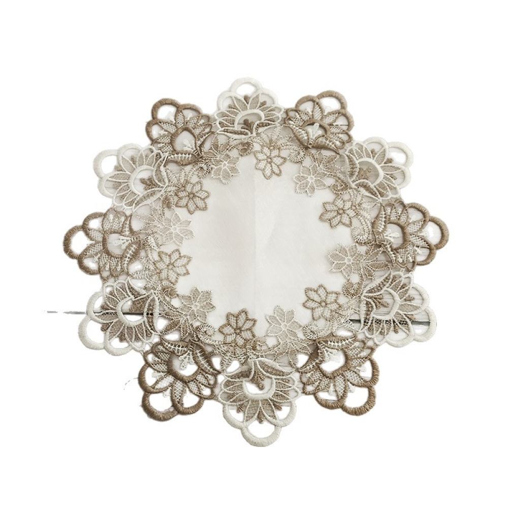 Exquisite Round Lace Placemat  - Table Runner ulasan dan harga