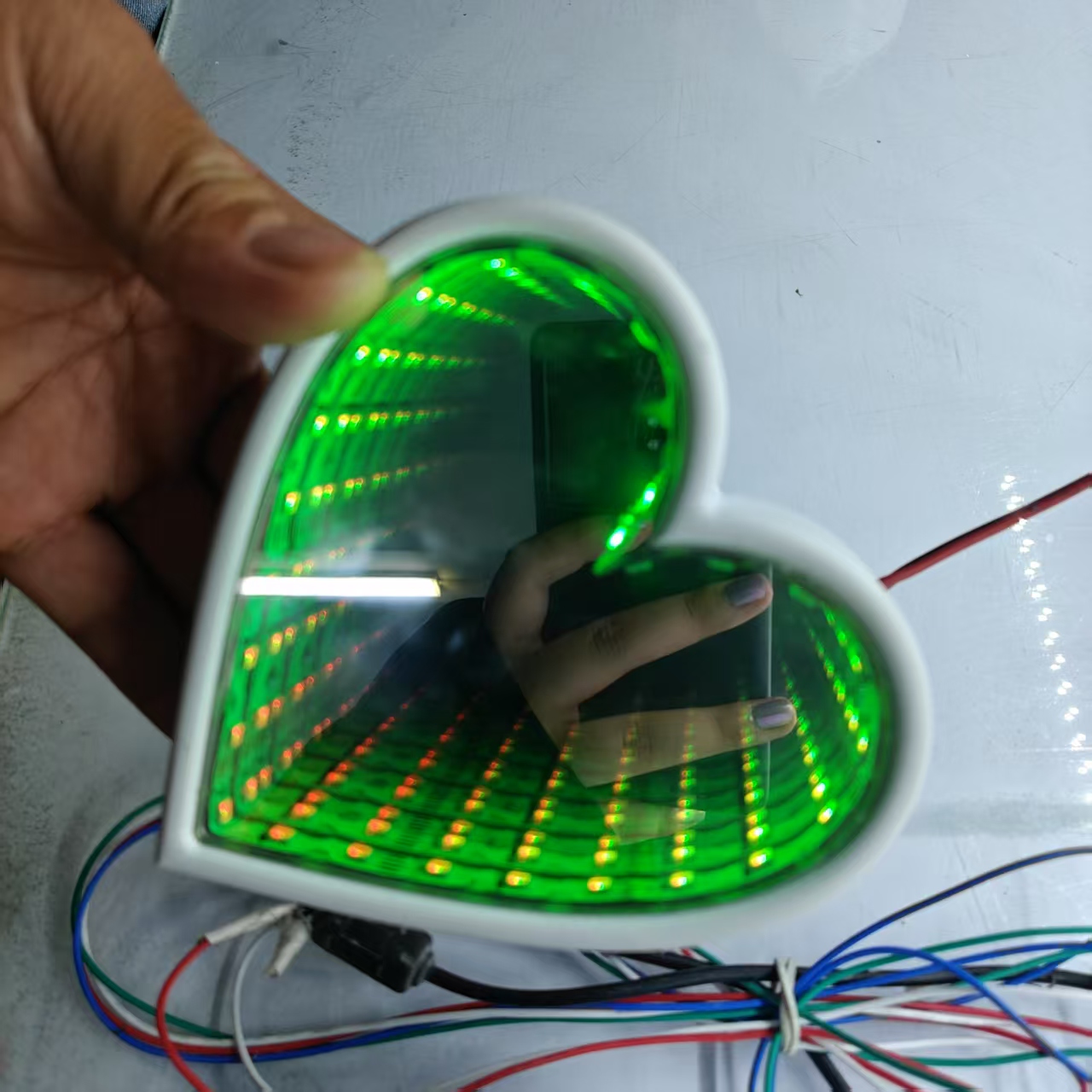 3D Multi-Color Infinity Mirror - Decorative Mirror ulasan dan harga