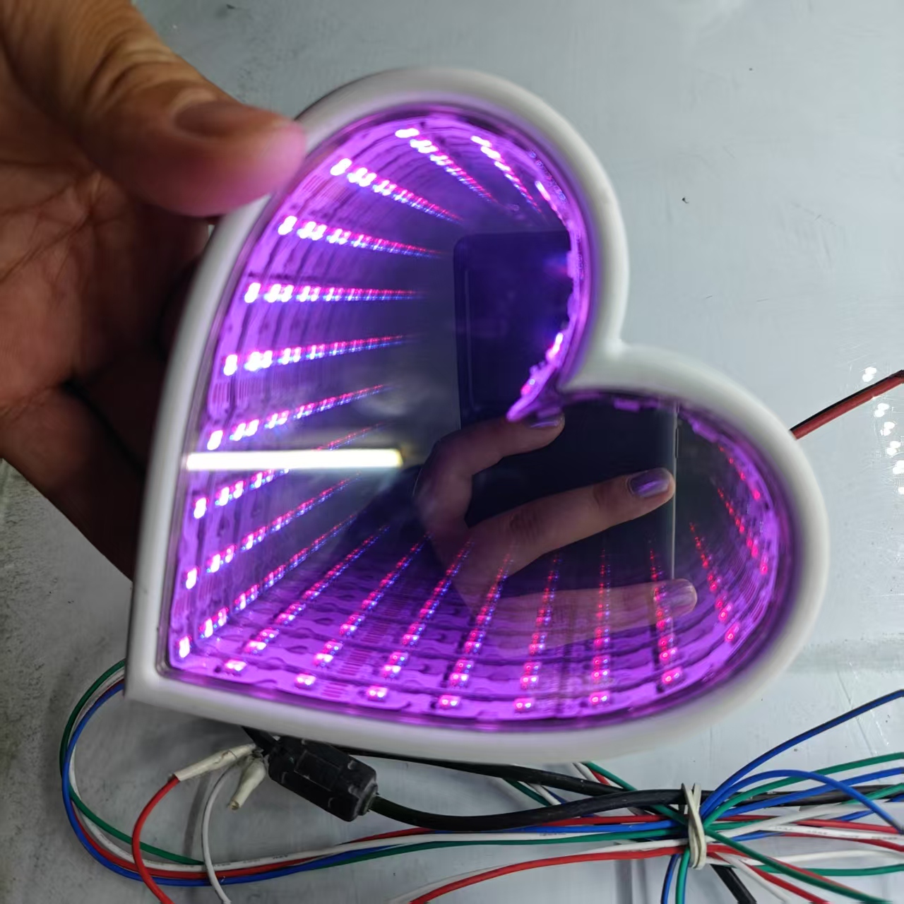 3D Multi-Color Infinity Mirror - Decorative Mirror ulasan dan harga