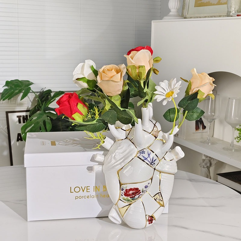 Heart vase Living room wine ca - Vase Decor ulasan dan harga