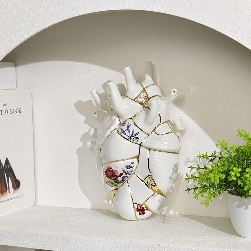 Heart vase Living room wine ca - Vase Decor ulasan dan harga