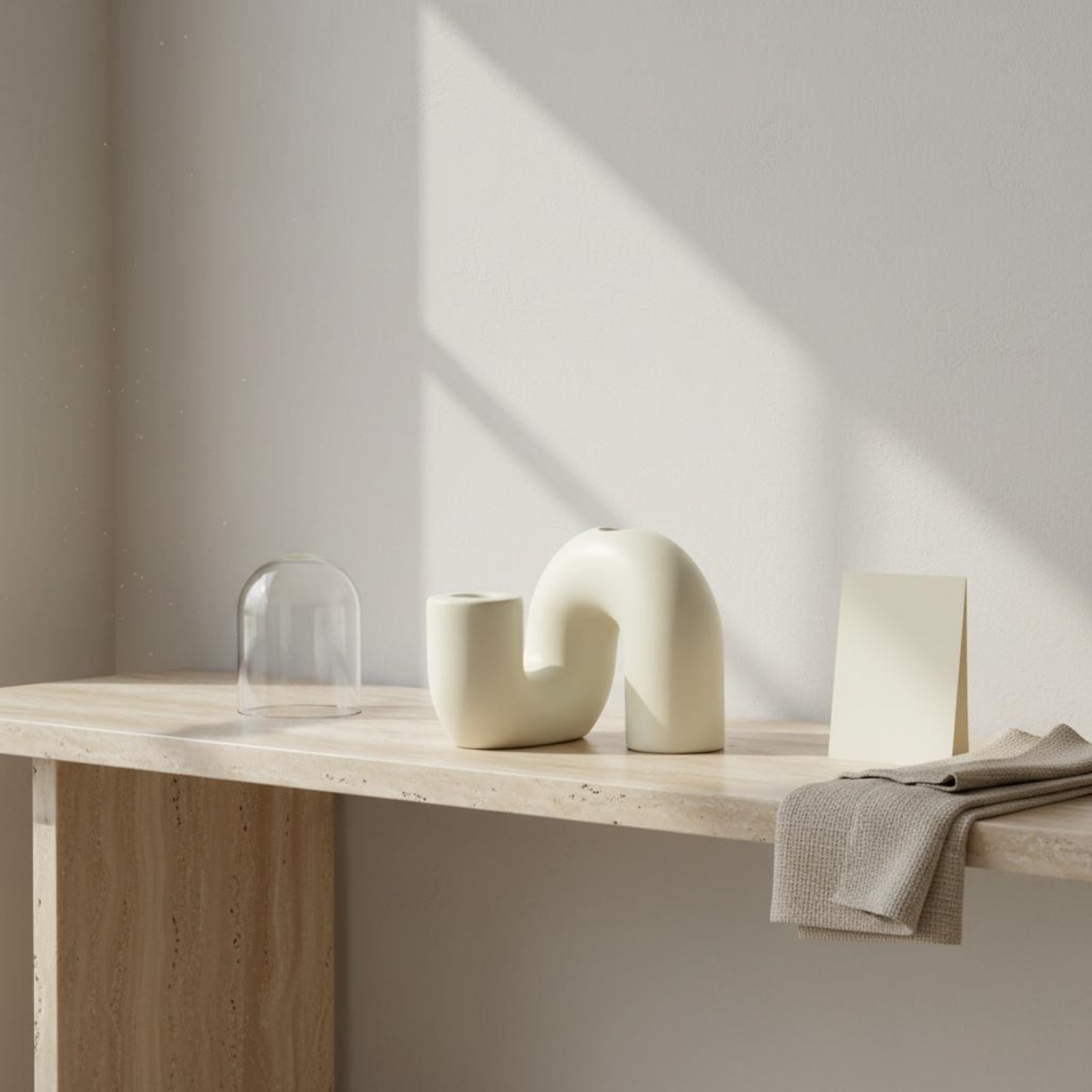 Wavy Ceramic Candle Holder Min - Candle Holder Decor ulasan dan harga