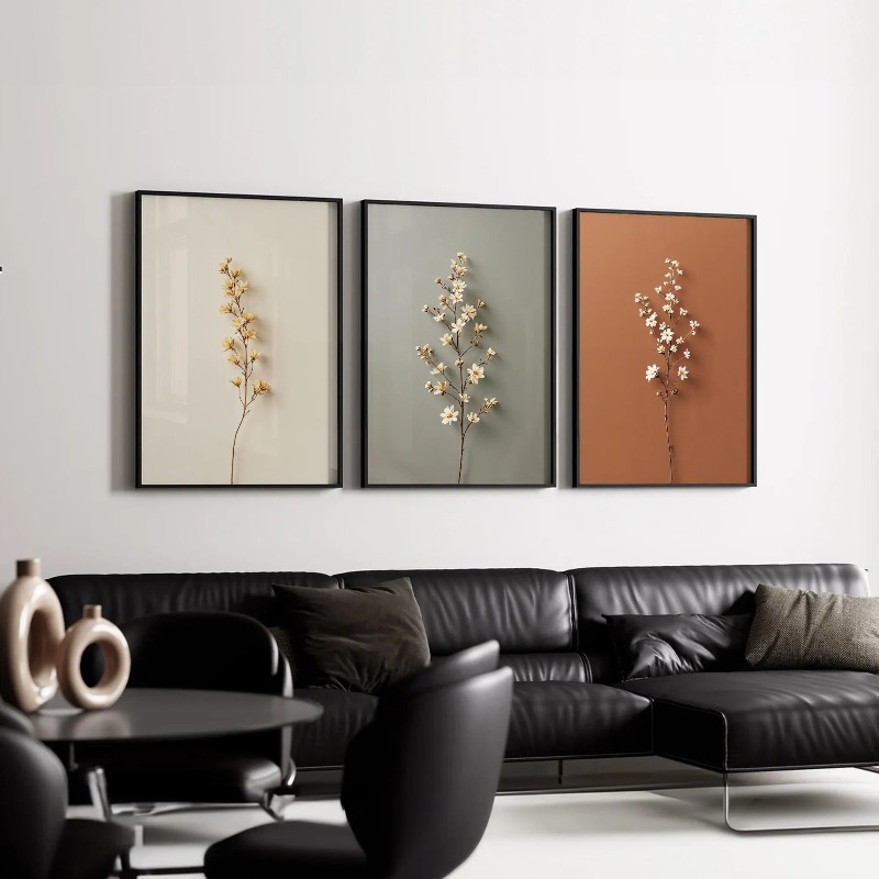 3pcs frameless Canvas Painting - Abstract Canvas Set ulasan dan harga
