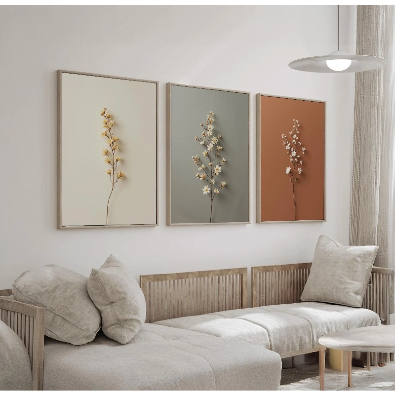 3pcs frameless Canvas Painting - Abstract Canvas Set ulasan dan harga
