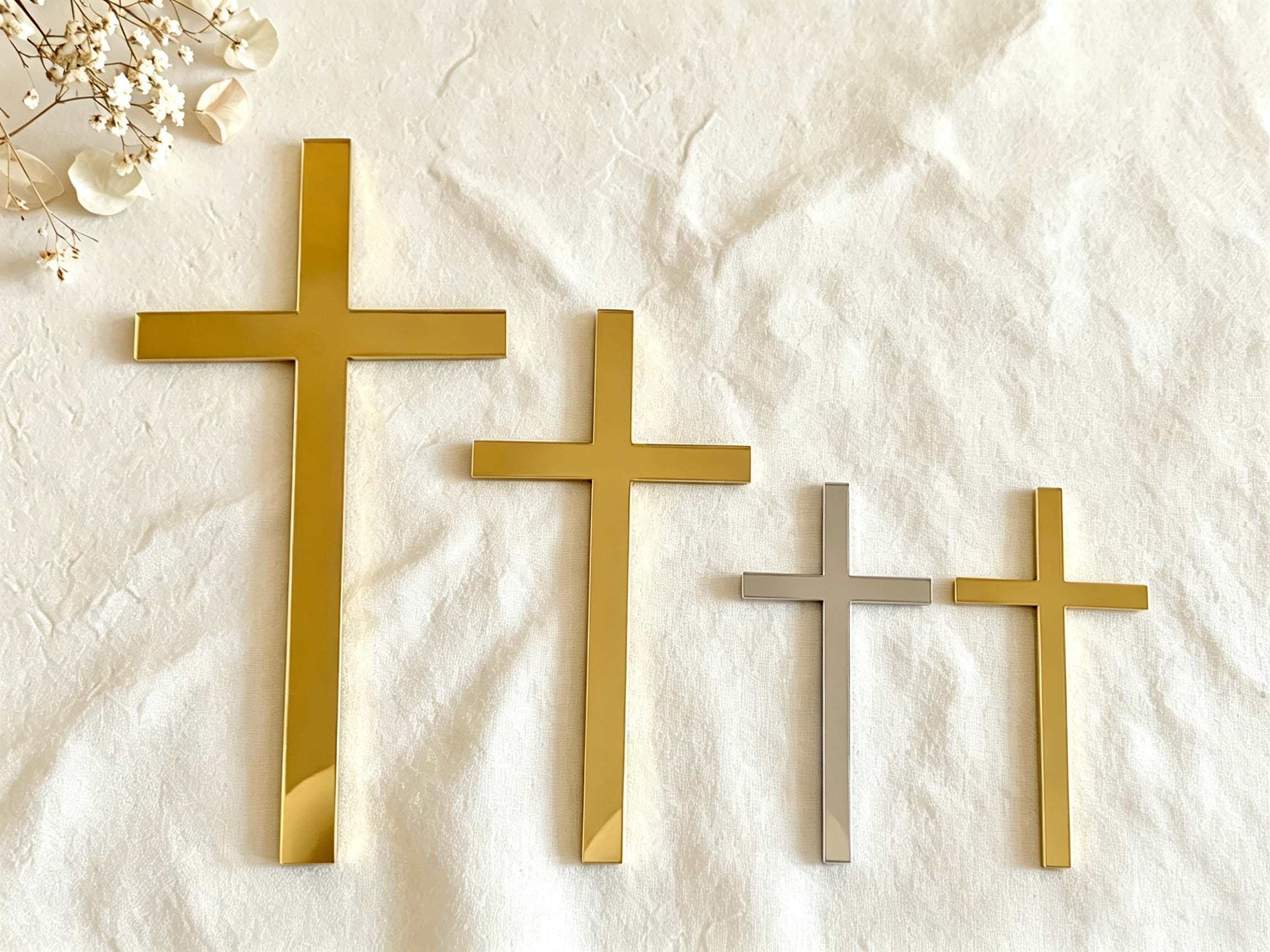 Personalized Cross & Name Cake - Decorative Mirror ulasan dan harga