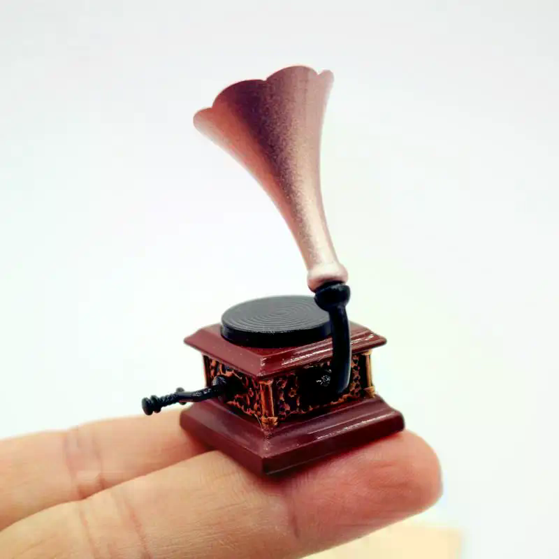 Dollhouse Vintage Phonograph M - Interior Design Living Room ulasan dan harga
