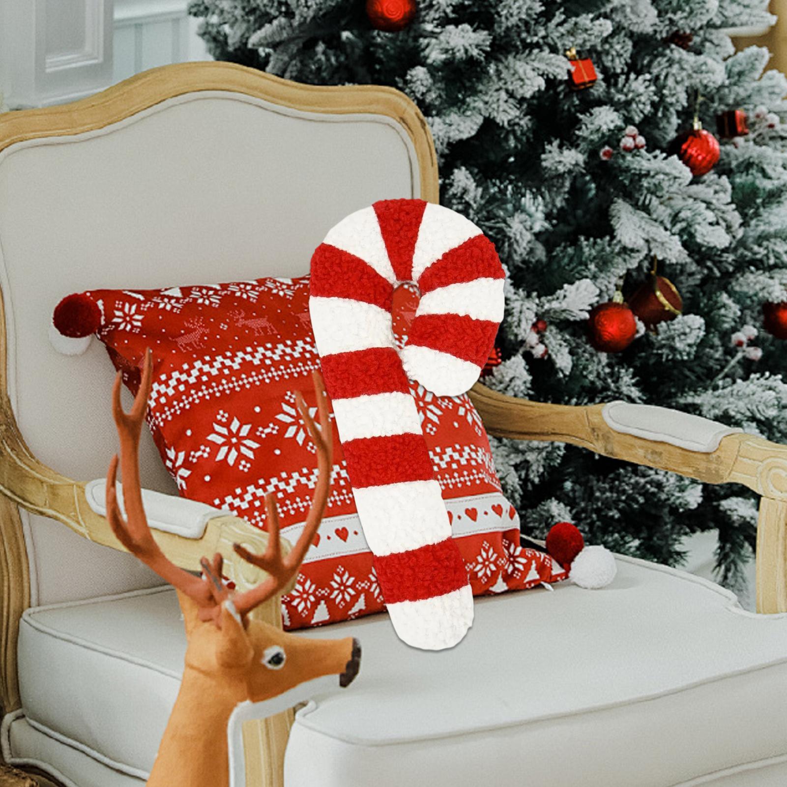 Christmas Candy Cane Pillow De - Throw Pillow ulasan dan harga