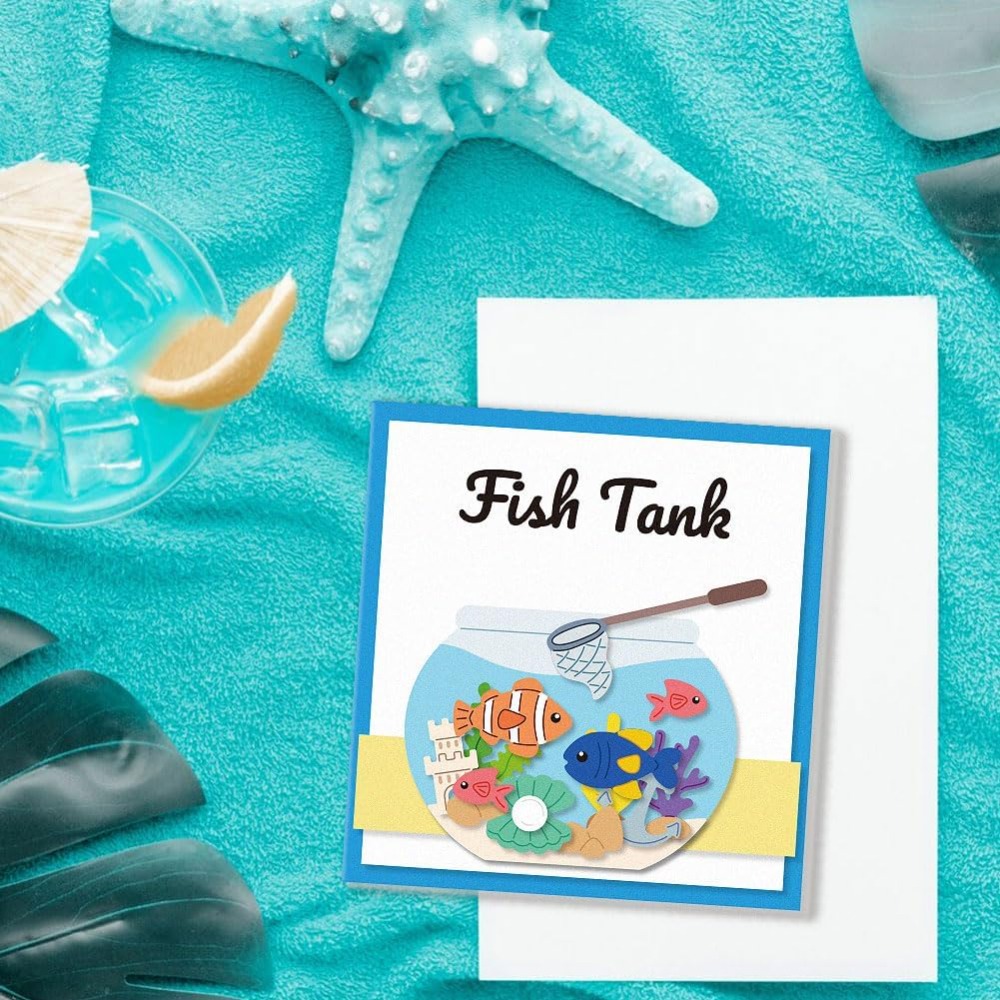 Fish Tank Die Cuts Carbon Stee - Picture Frame ulasan dan harga