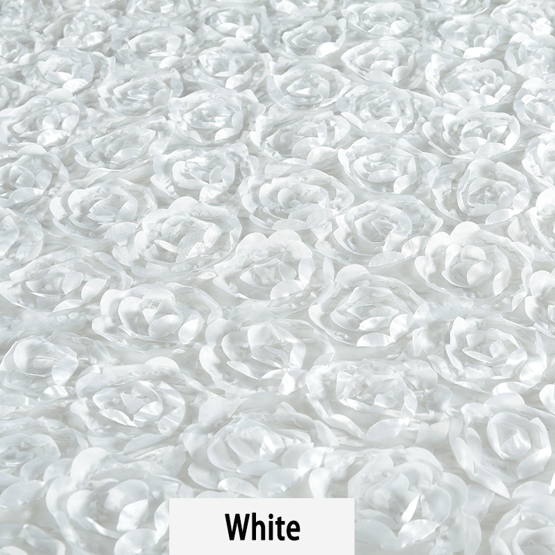 10Yard Satin Fabric 3D Rose Fl - Table Runner ulasan dan harga