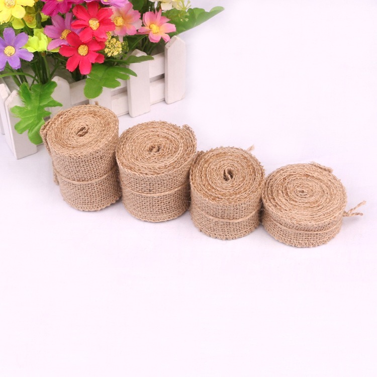 5-30CM Natural Jute Linen Fabr - Table Runner ulasan dan harga