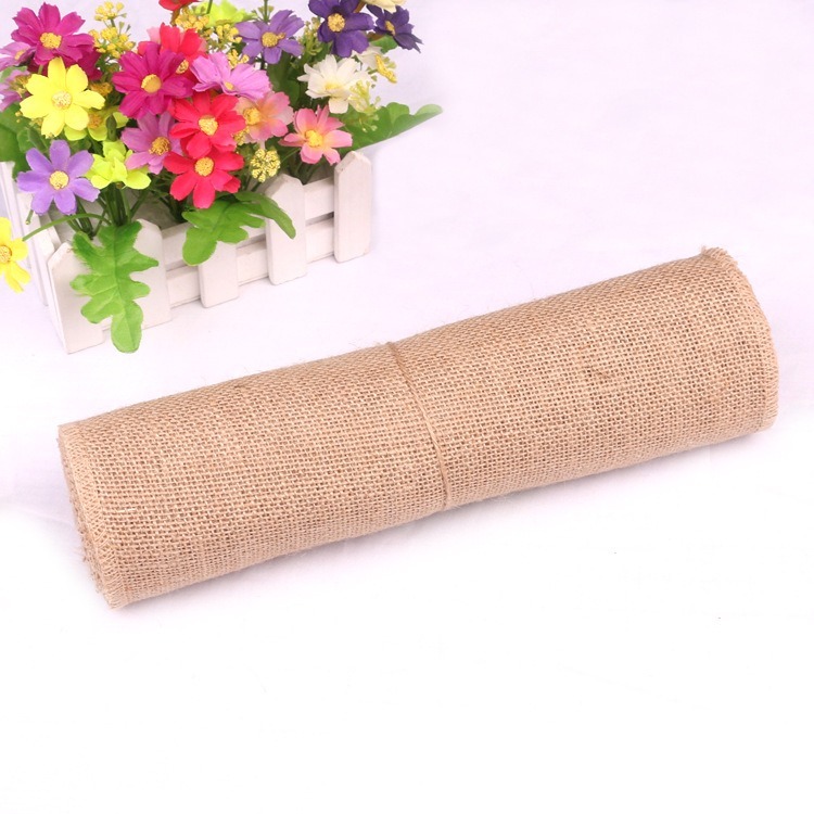 5-30CM Natural Jute Linen Fabr - Table Runner ulasan dan harga