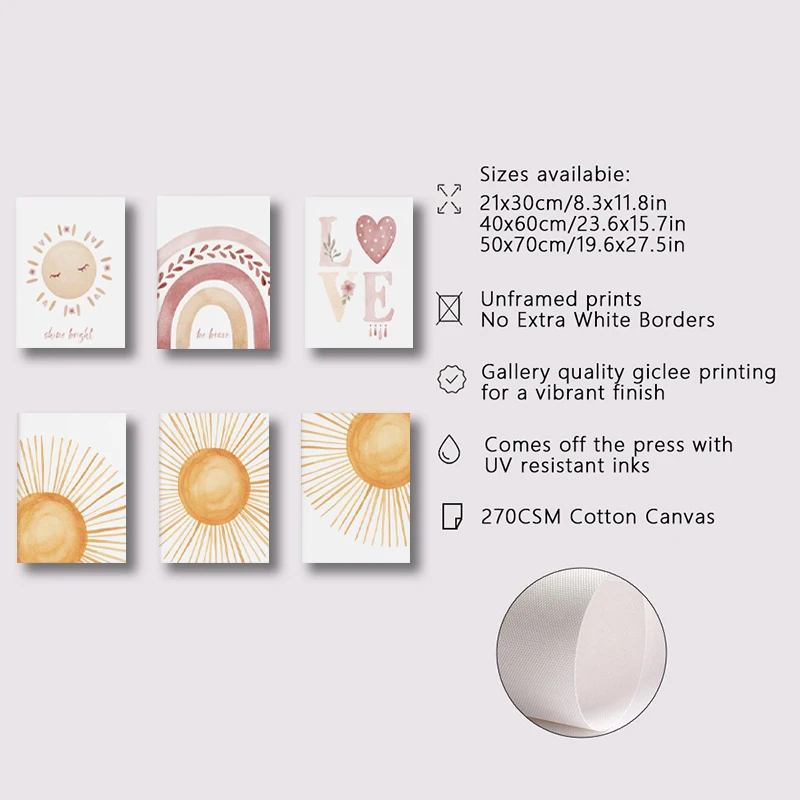 3pcs frameless Canvas Painting - Abstract Canvas Set ulasan dan harga