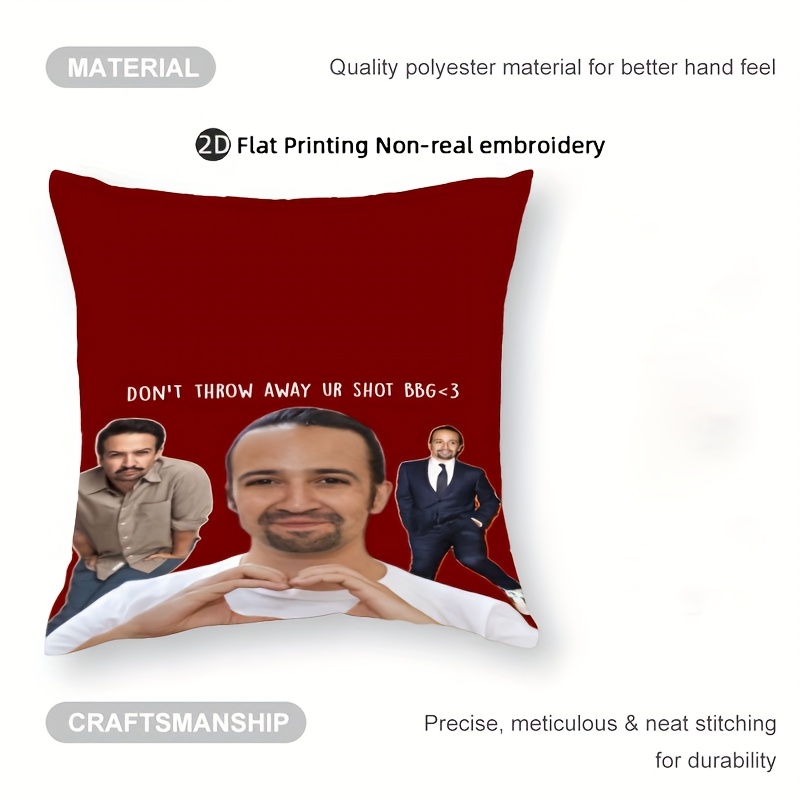Customize 1pc Lin-Manuel Miran - Throw Pillow ulasan dan harga