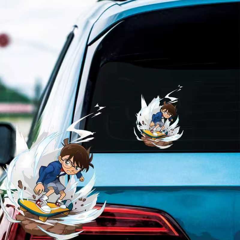 Detective Conan Cartoon Skateb - Wall Sticker ulasan dan harga