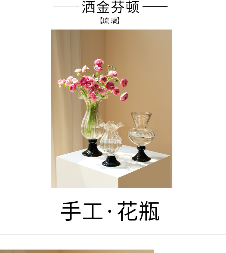 French ancient glass vase orna - Vase Decor ulasan dan harga